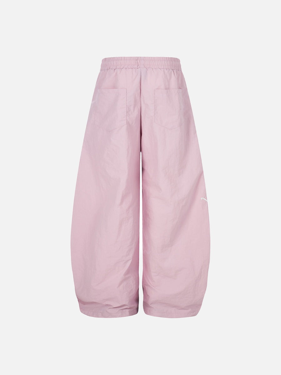 Balloon-Leg Sash Pants