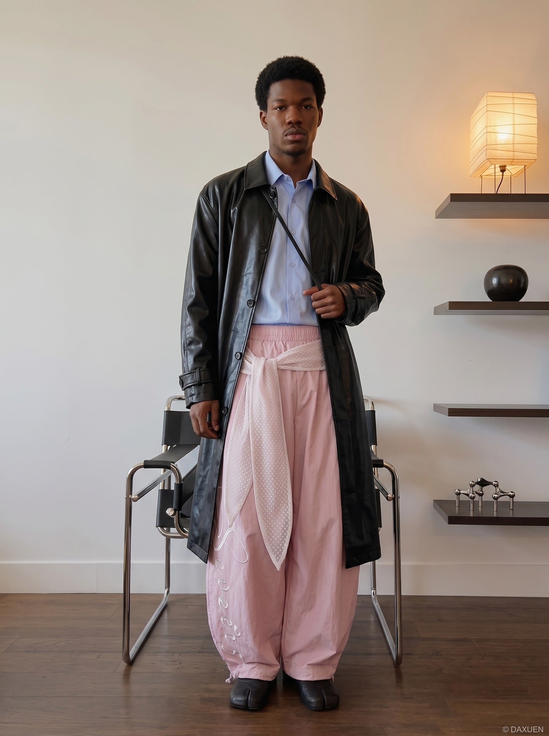 Balloon-Leg Sash Pants