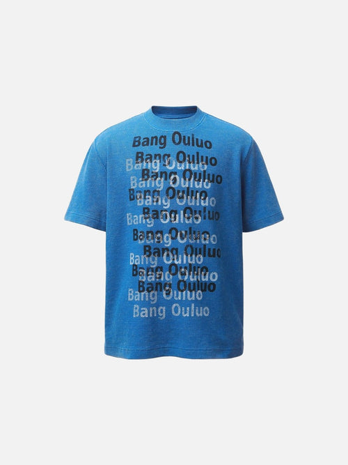 Bang Ouluo Grafik-T-Shirt - Blau / S