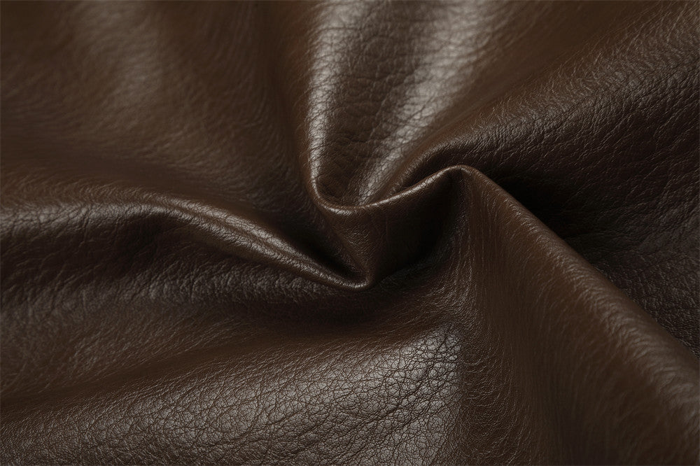 Biker Aesthetic Brown Faux Leather Jacket