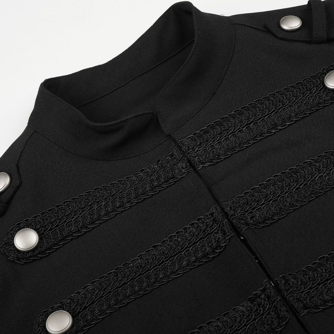 DAXUEN black cropped military design jacket