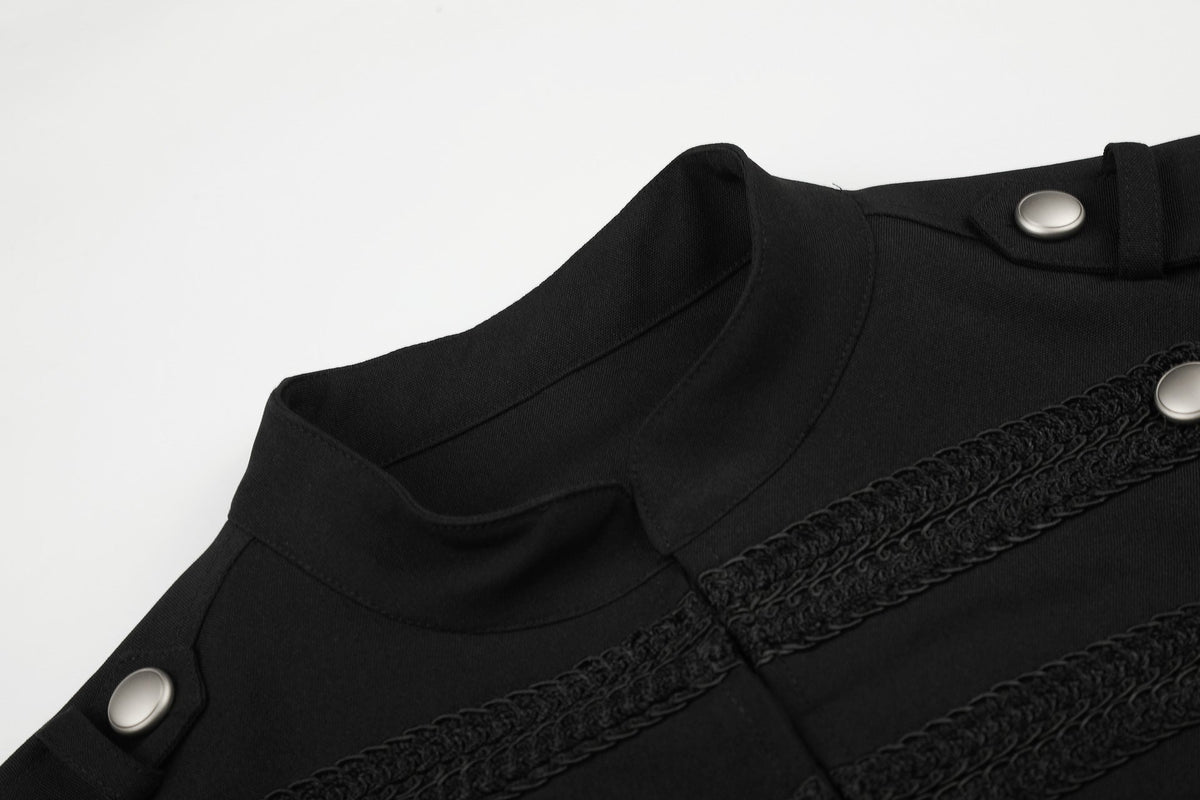 DAXUEN black cropped military design jacket