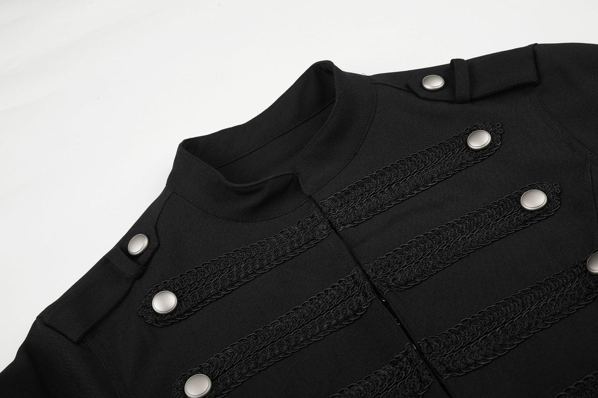 DAXUEN black cropped military design jacket