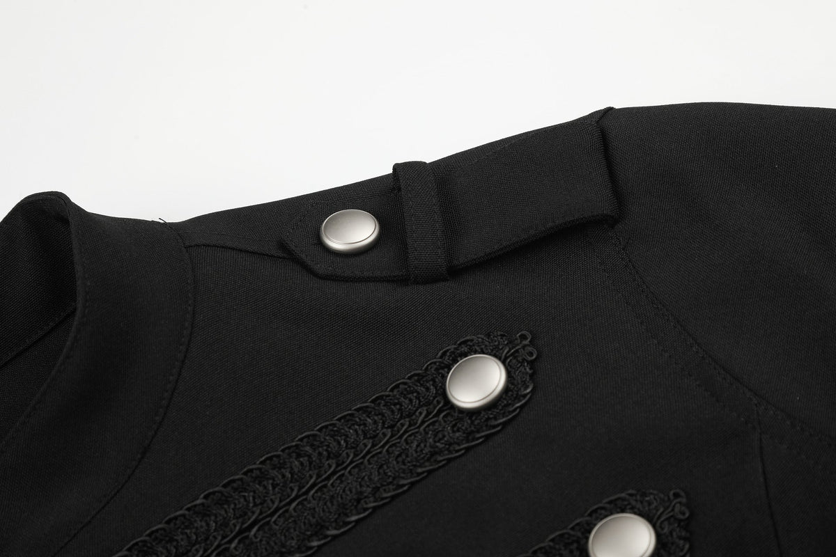 DAXUEN black cropped military design jacket