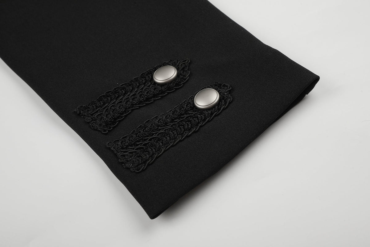 DAXUEN black cropped military design jacket