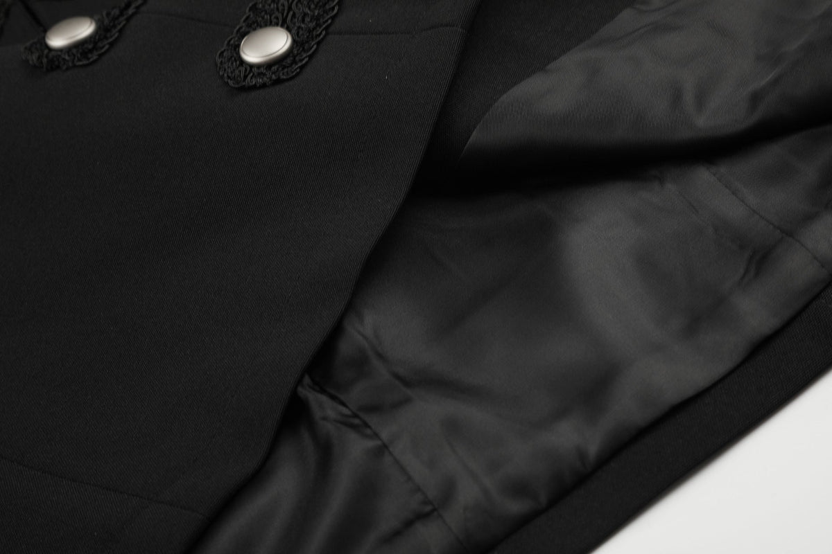 DAXUEN black cropped military design jacket