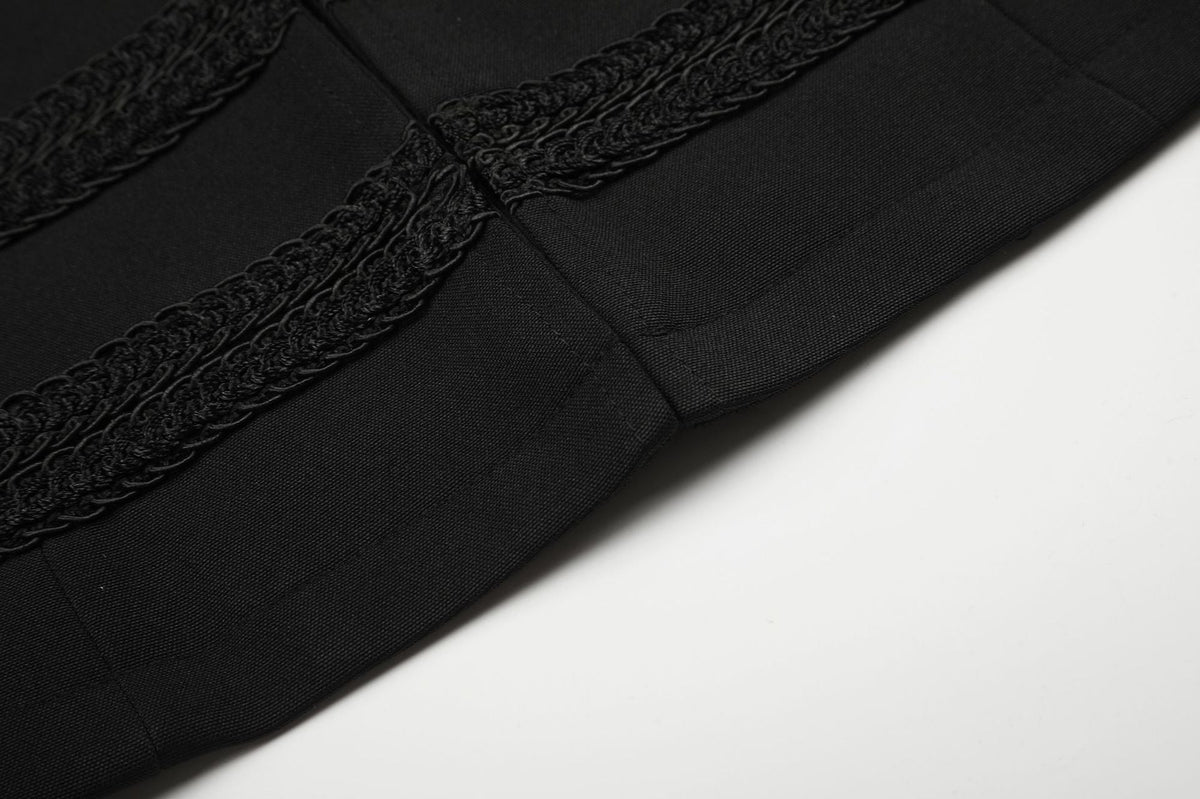 DAXUEN black cropped military design jacket