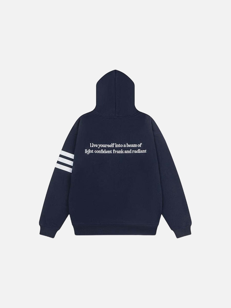 Bold Block Letter Graphic Hoodie