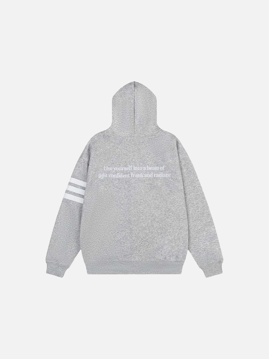 Bold Block Letter Graphic Hoodie