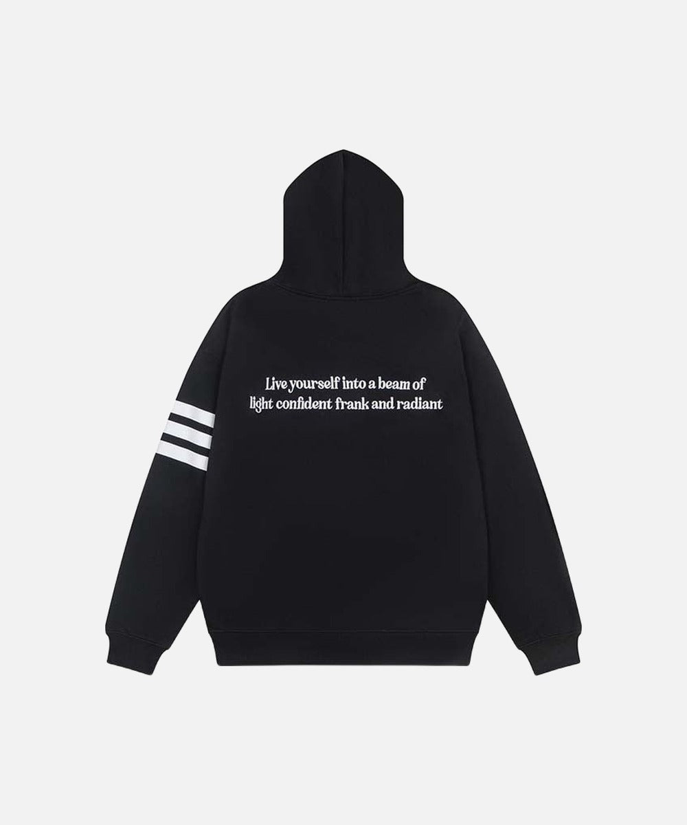 Bold Block Letter Graphic Hoodie