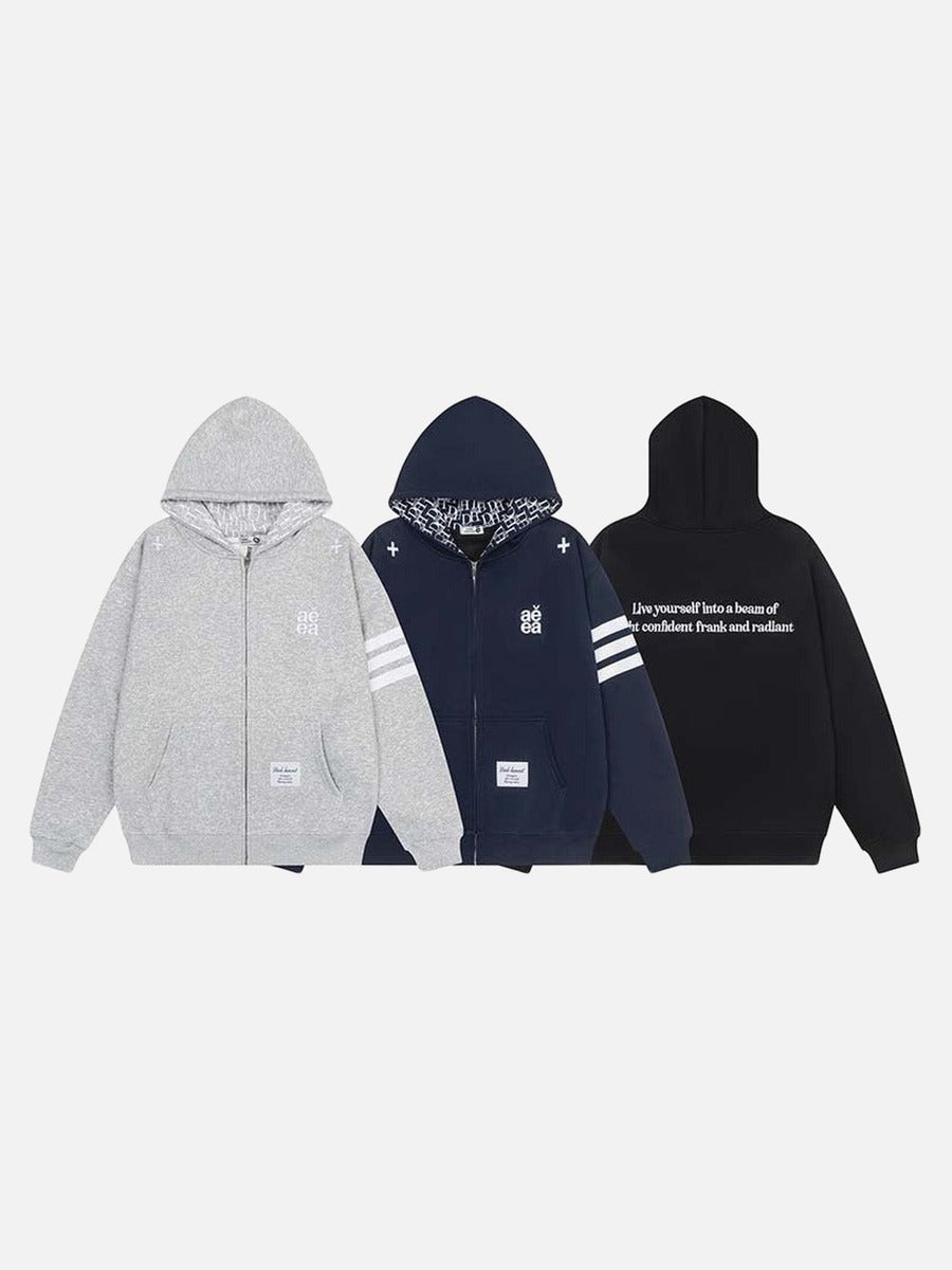 Bold Block Letter Graphic Hoodie