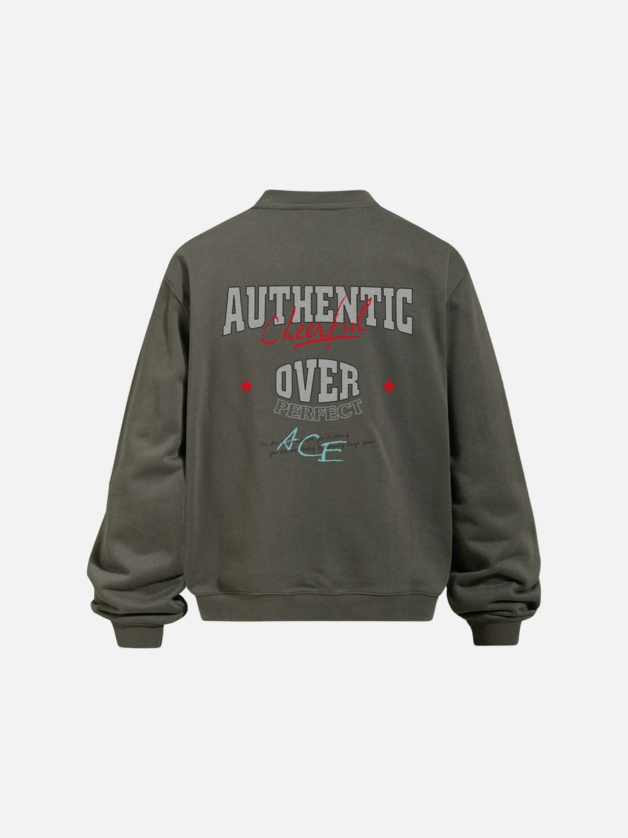 Bold Block Lettering Oversized Sweatshirt