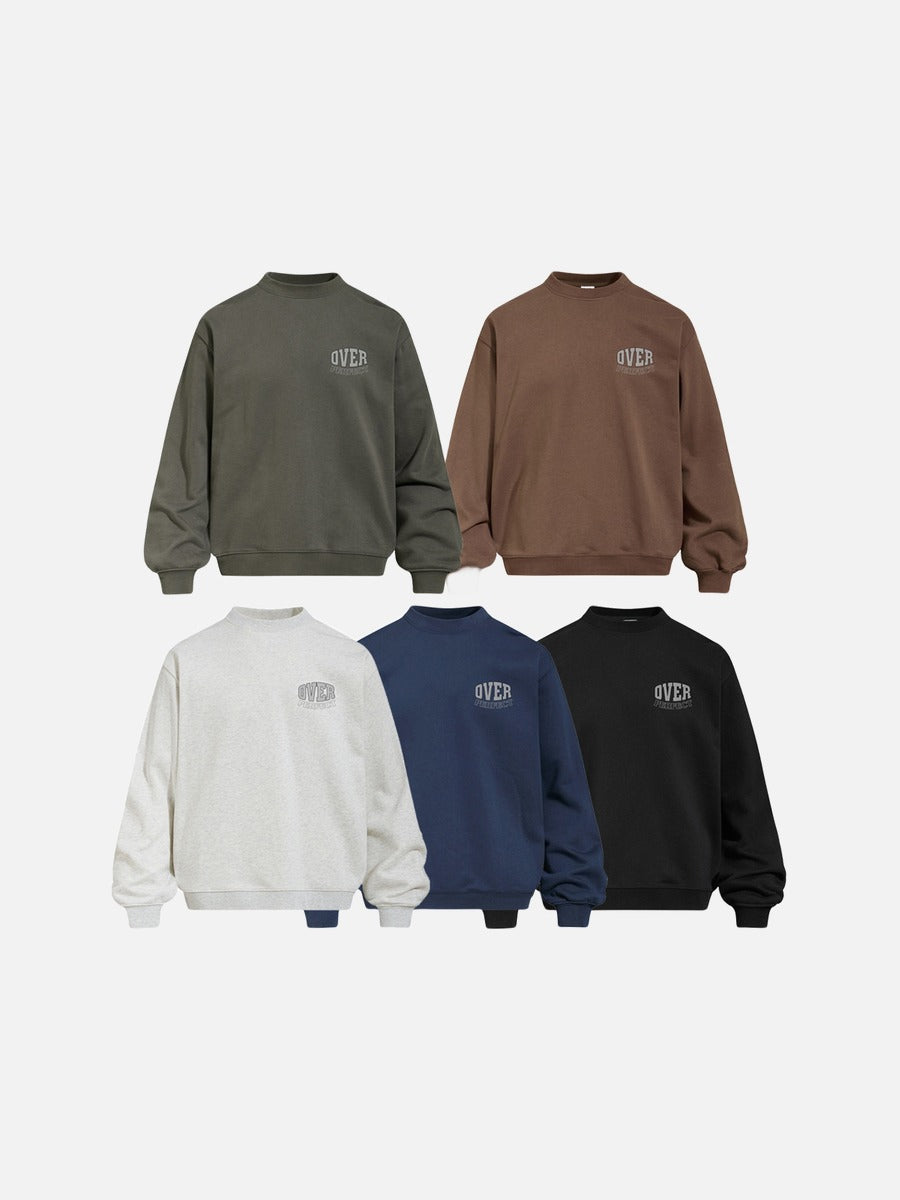 Bold Block Lettering Oversized Sweatshirt