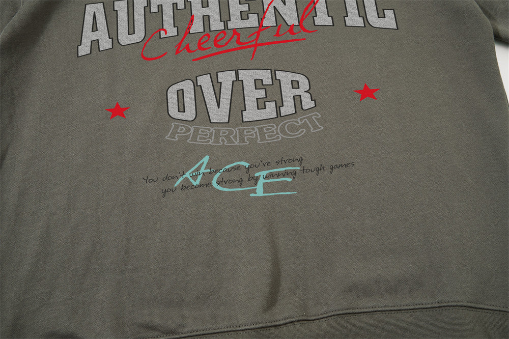 Bold Block Lettering Oversized Sweatshirt