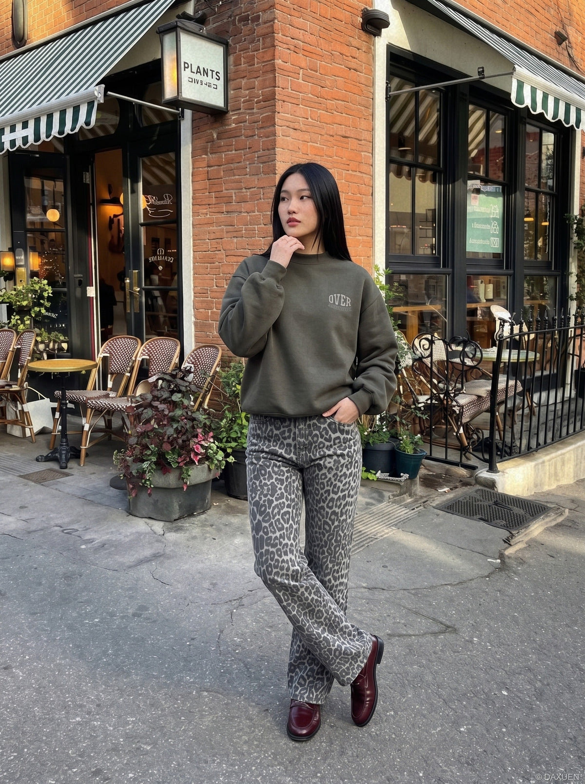 Bold Block Lettering Oversized Sweatshirt