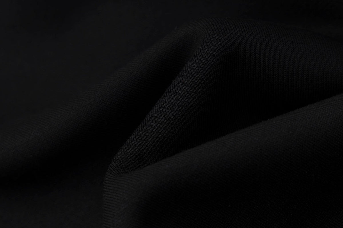 DAXUEN solid red full-zip embroidered crest hoodie