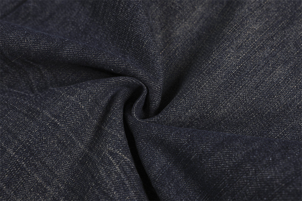 Flag Panel Baggy Denim Jeans