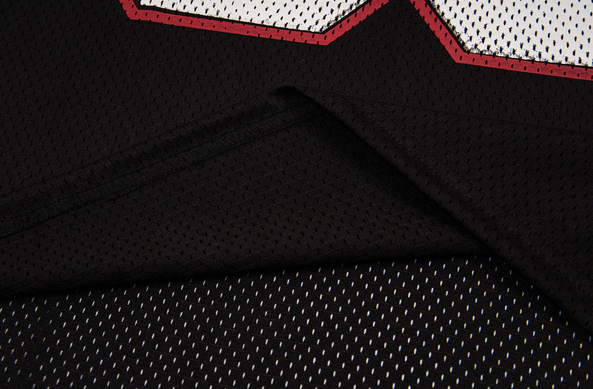 Bold Numeral Mesh T-Shirt with Wordmark