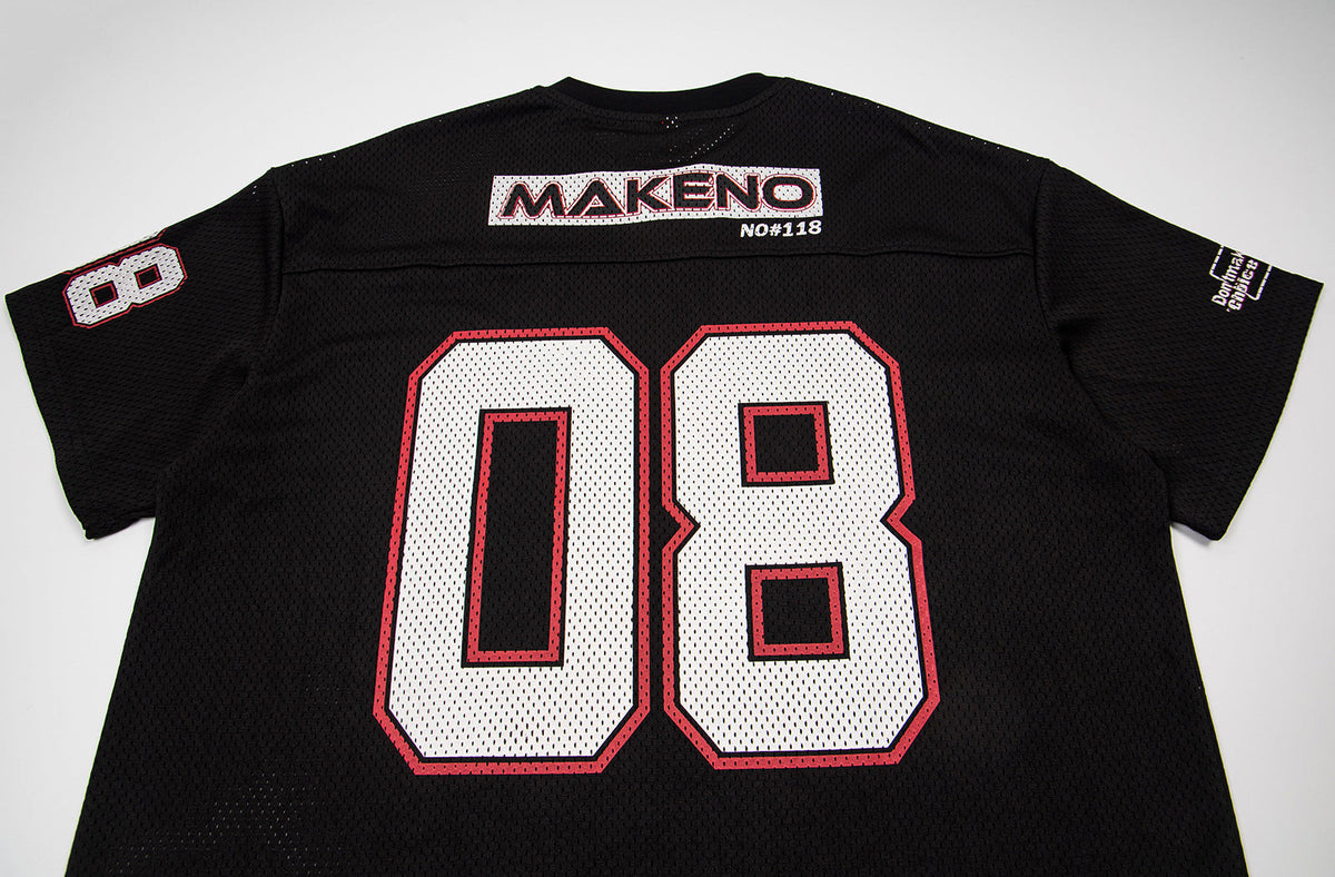 Bold Numeral Mesh T-Shirt with Wordmark