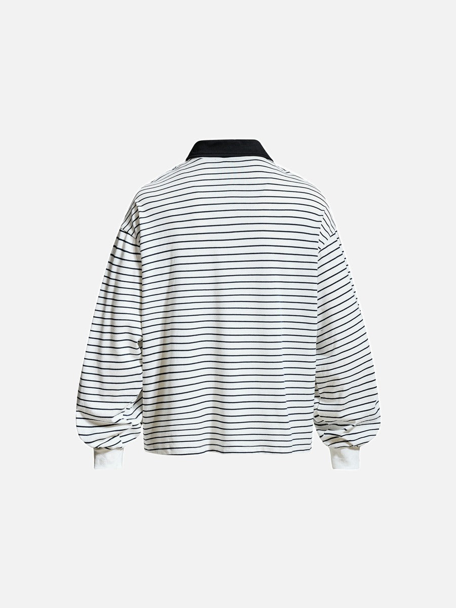 Bold Script Denim Appliqué Polo