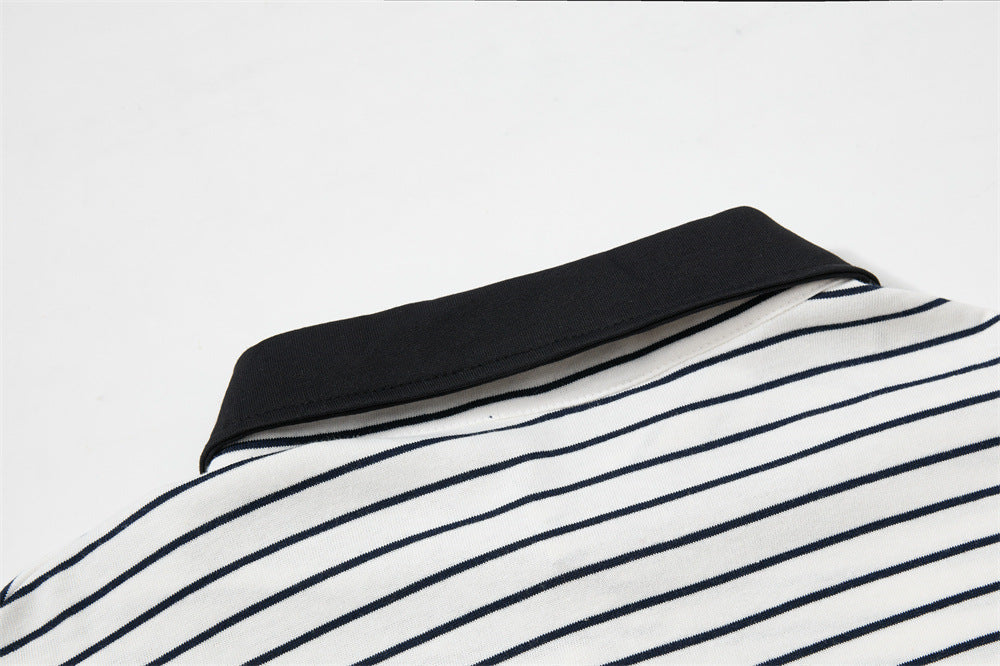 Bold Script Denim Appliqué Polo
