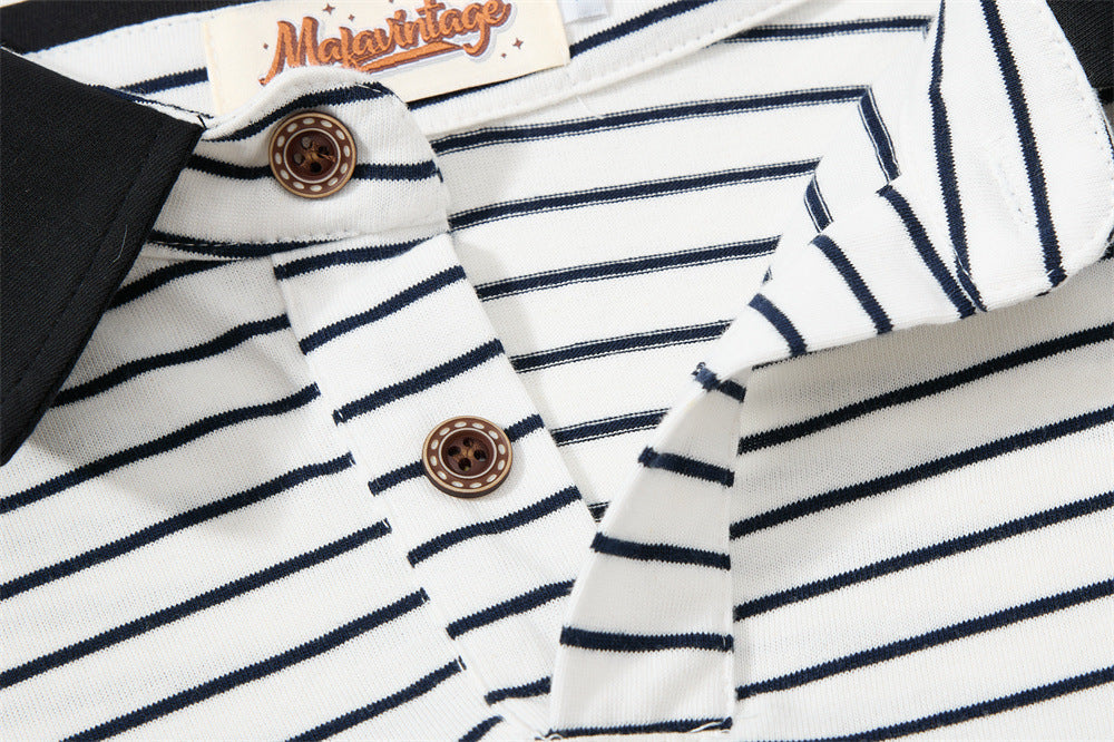 Bold Script Denim Appliqué Polo