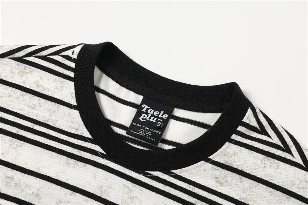 Bold Striped Knit Long-Sleeve Top