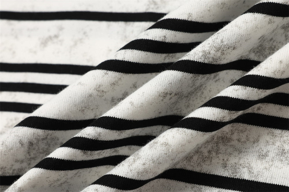 Bold Striped Knit Long-Sleeve Top