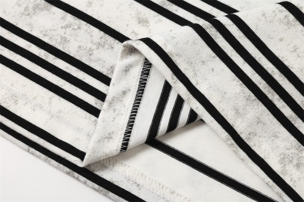 Bold Striped Knit Long-Sleeve Top