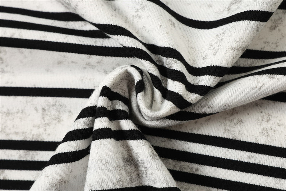 Bold Striped Knit Long-Sleeve Top
