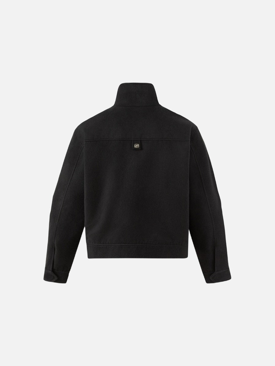 DAXUEN black oversized jacket with silver buttons
