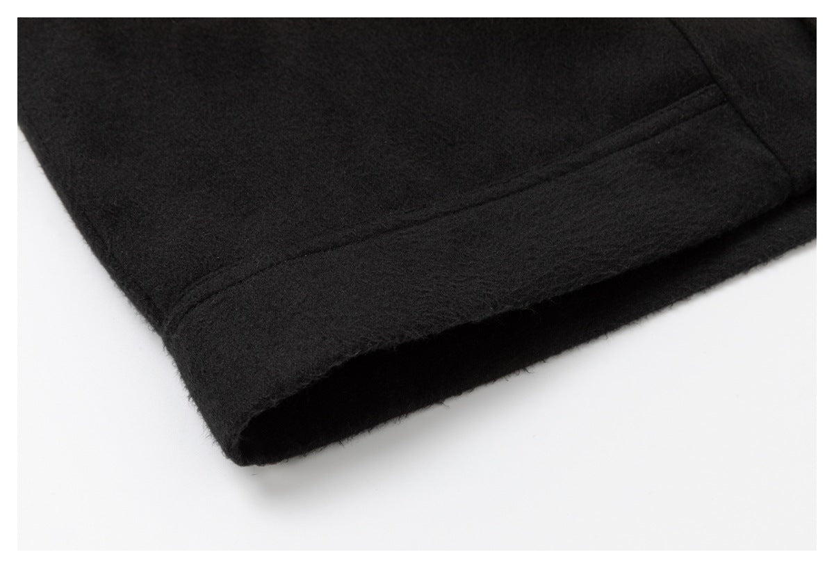 DAXUEN black oversized jacket with silver buttons