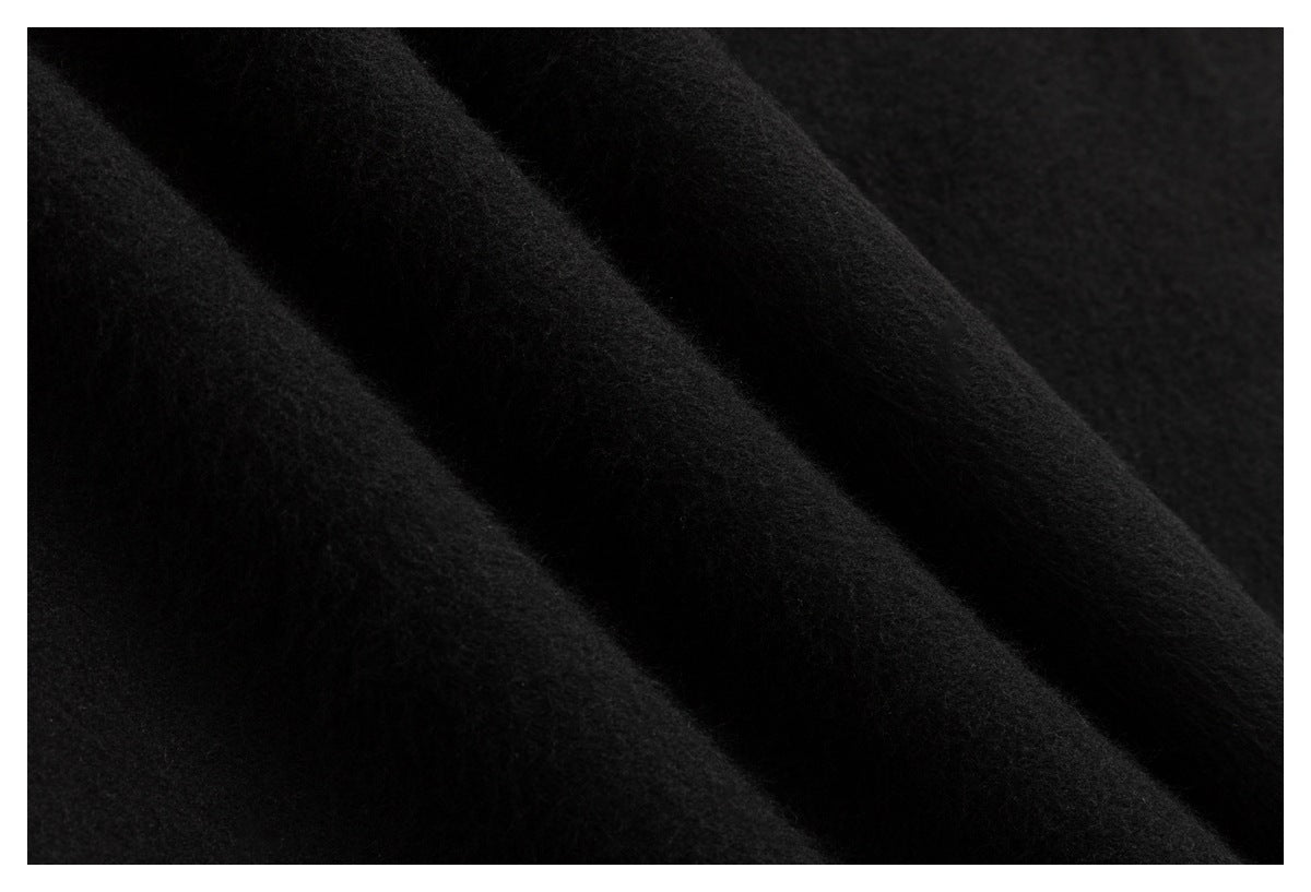 DAXUEN black oversized jacket with silver buttons