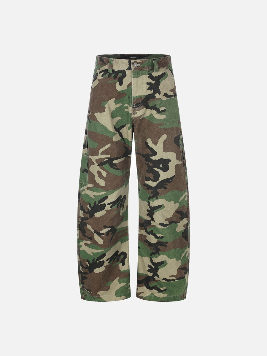 DAXUEN camouflage wide-leg utility pants