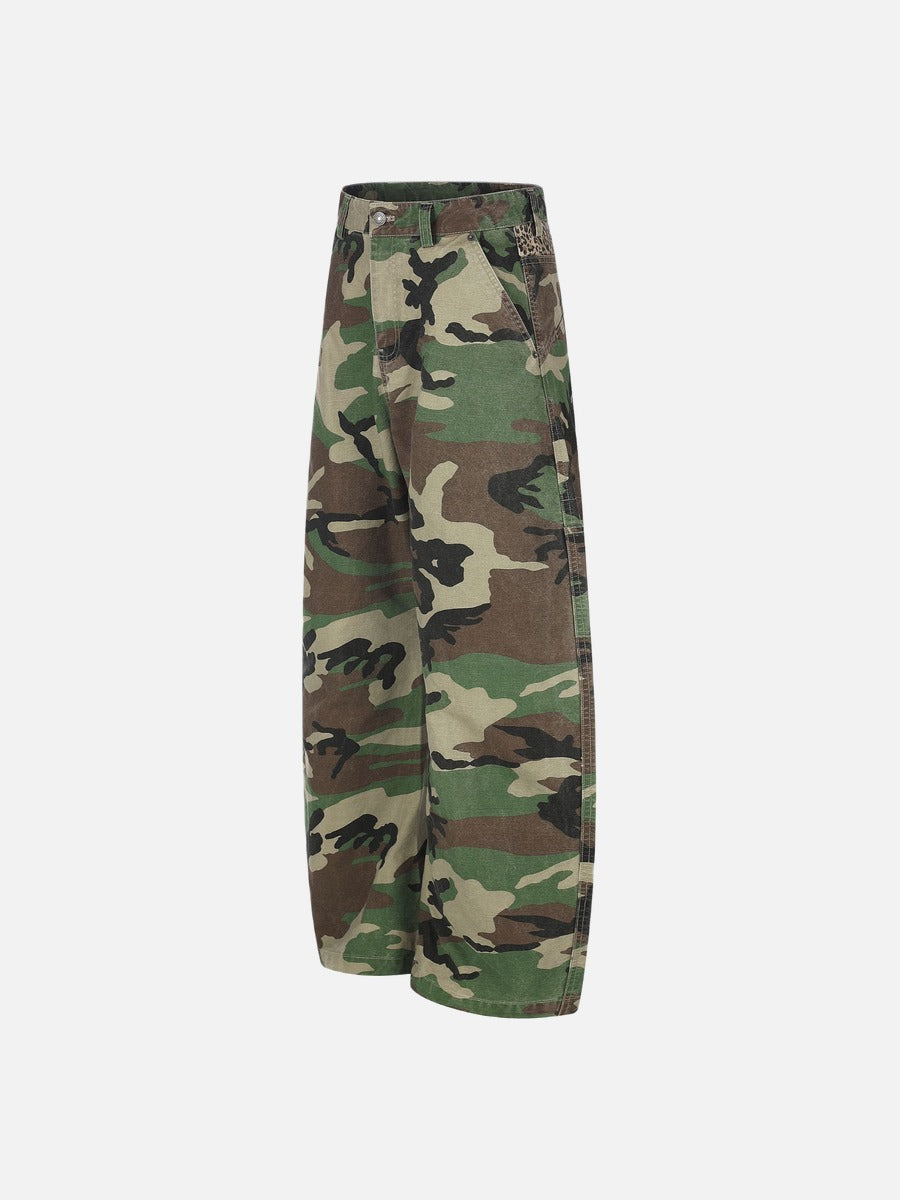 DAXUEN camouflage wide-leg utility pants