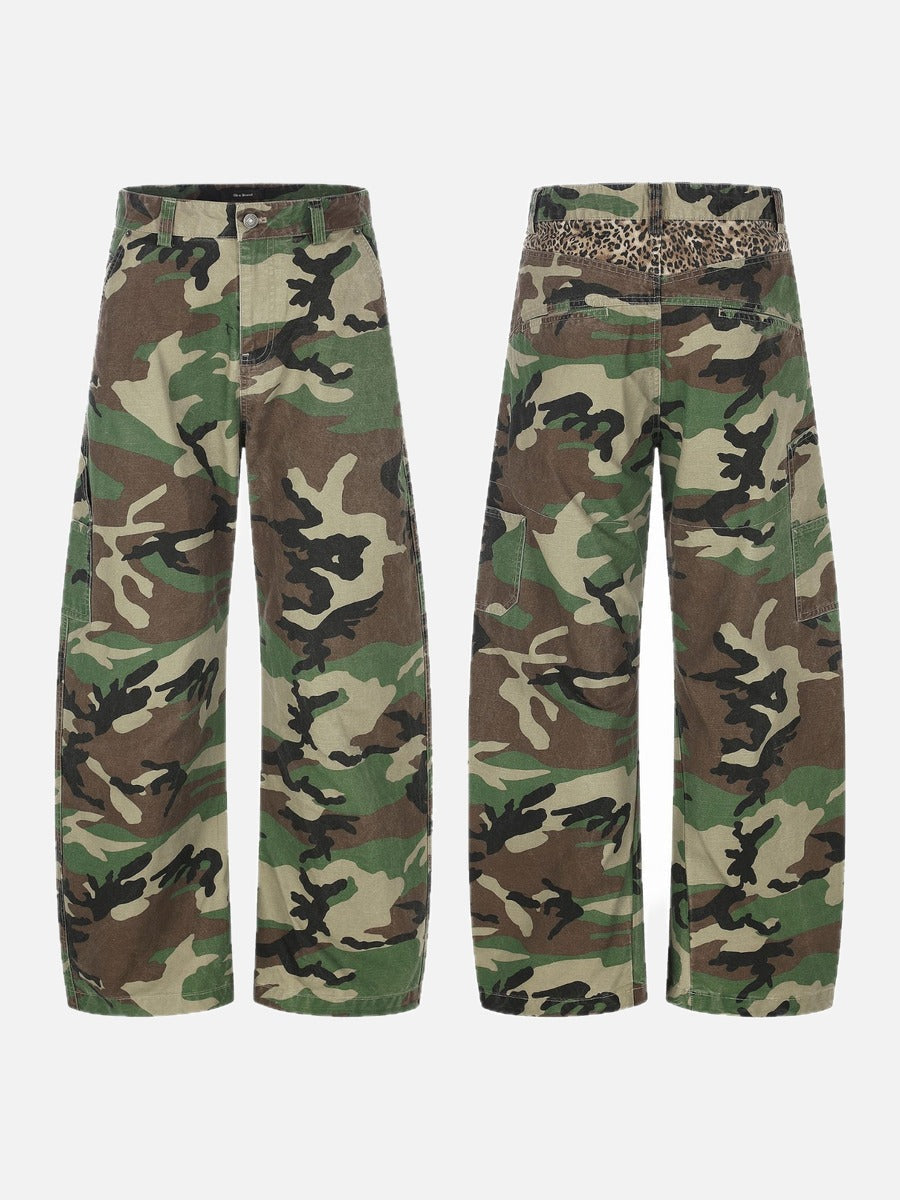 DAXUEN camouflage wide-leg utility pants