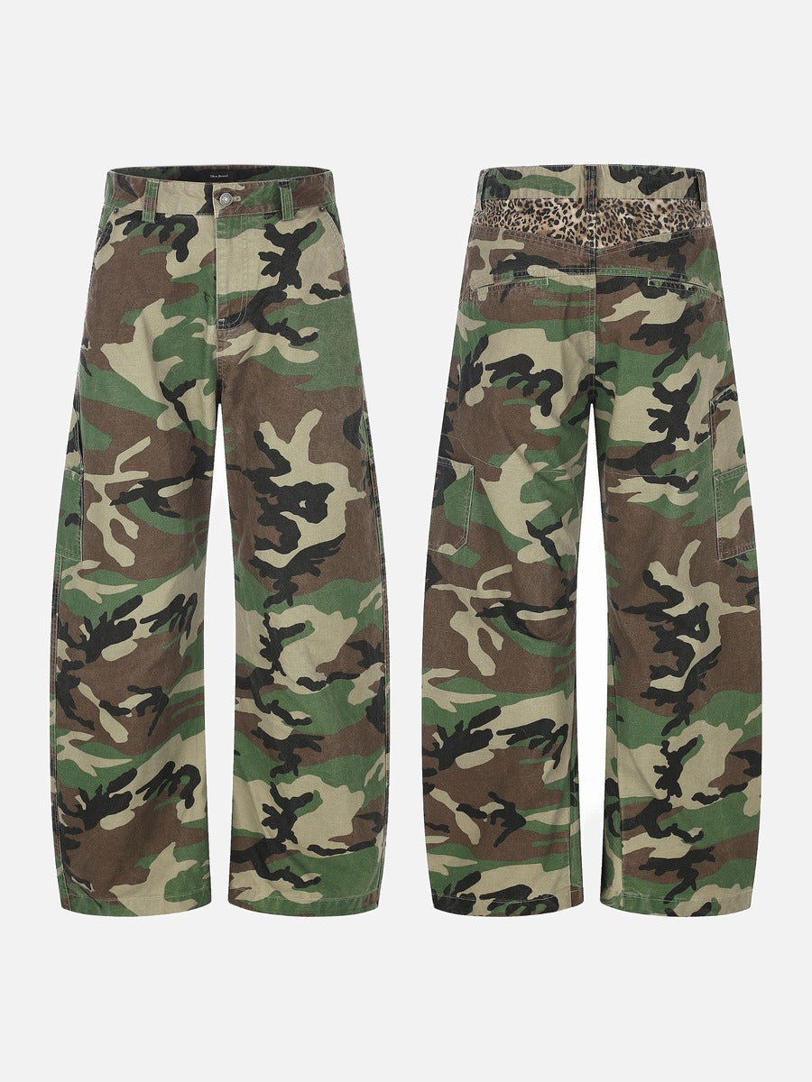 DAXUEN camouflage wide-leg utility pants