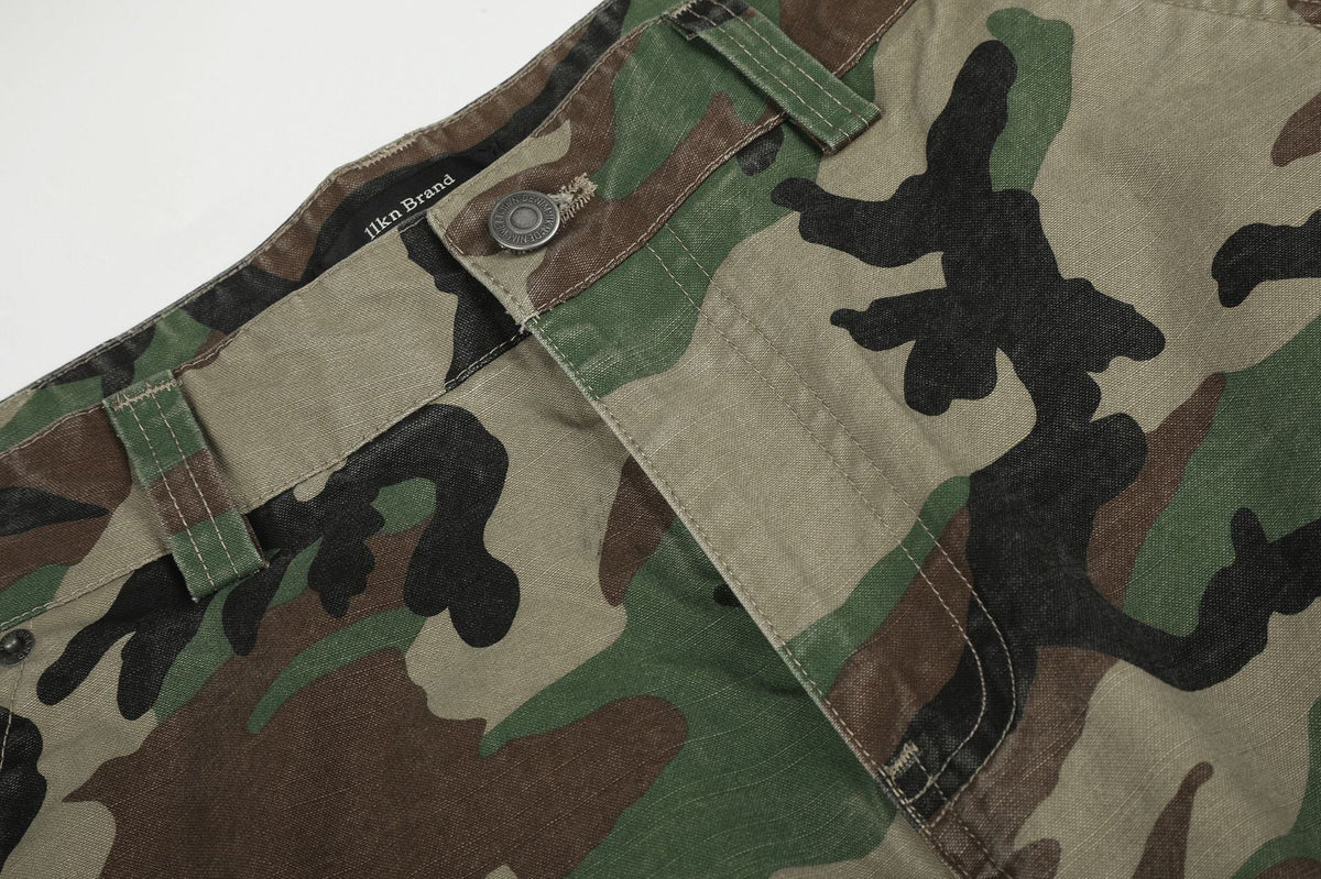 DAXUEN camouflage wide-leg utility pants