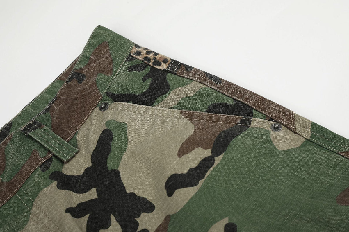 DAXUEN camouflage wide-leg utility pants