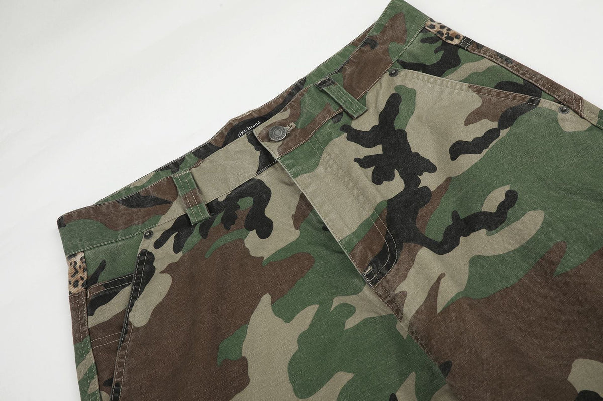 DAXUEN camouflage wide-leg utility pants