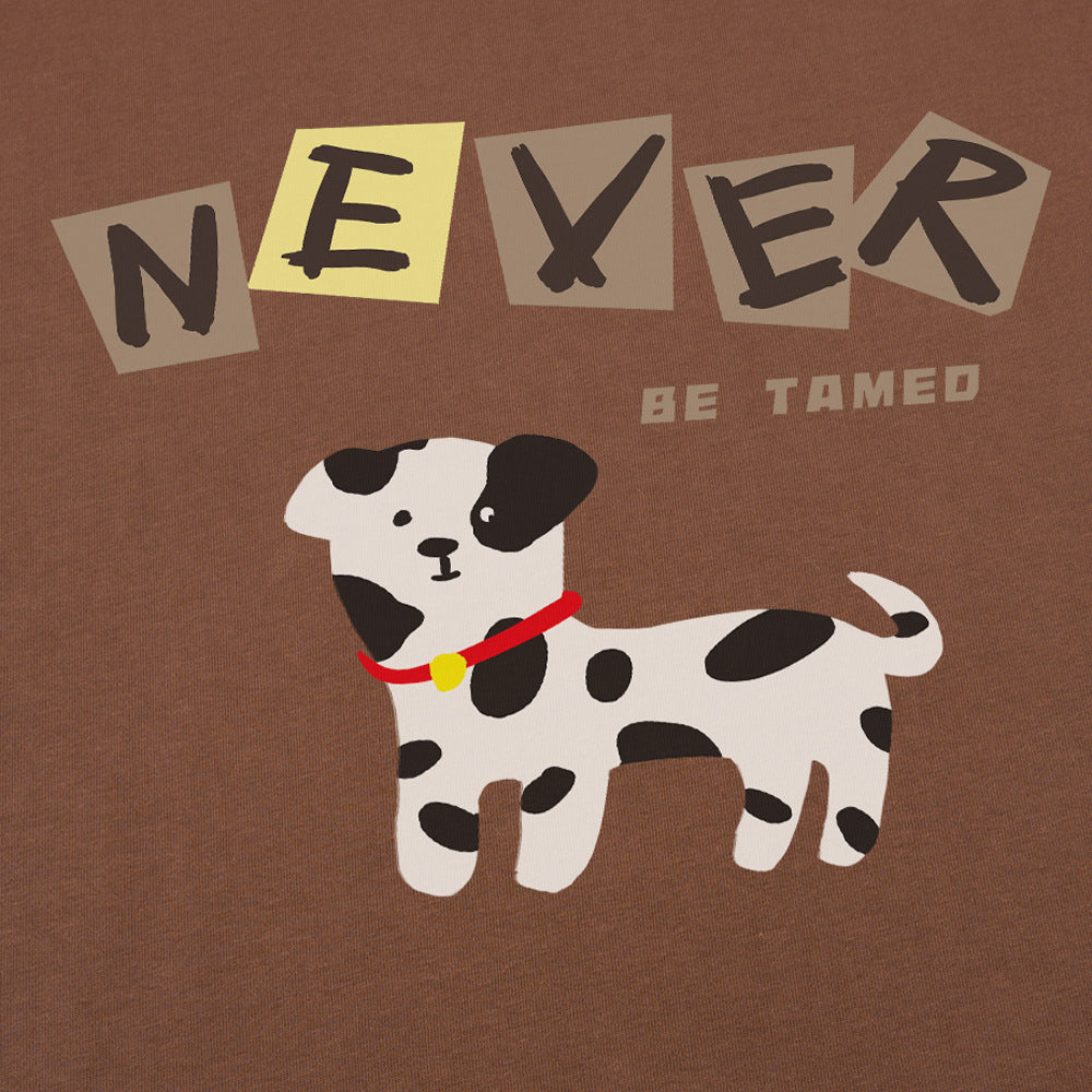 Cartoon Dog Graphic Oversized T-Shirt