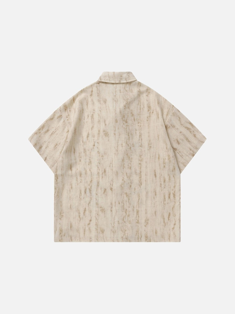 Cartoon Tie-Dye Short-Sleeve Shirt
