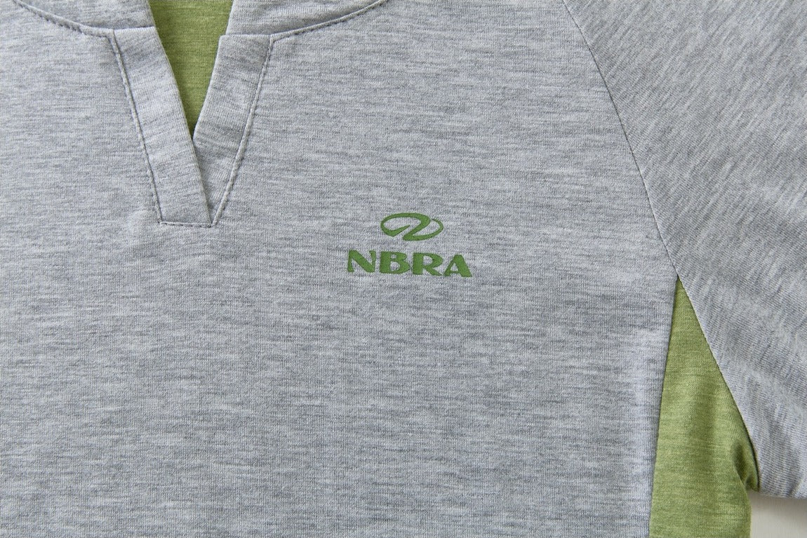 Color-Blocked Long-Sleeve Top with Logo