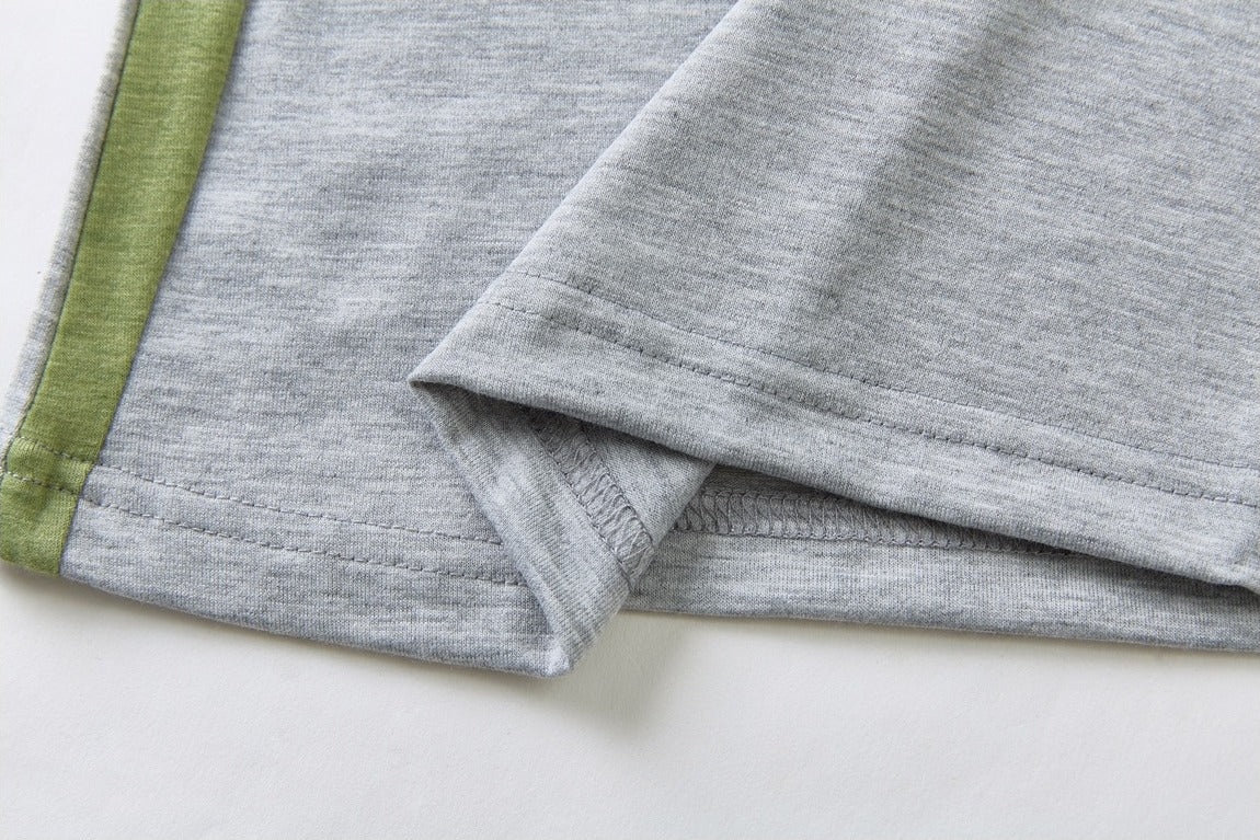 Color-Blocked Long-Sleeve Top with Logo