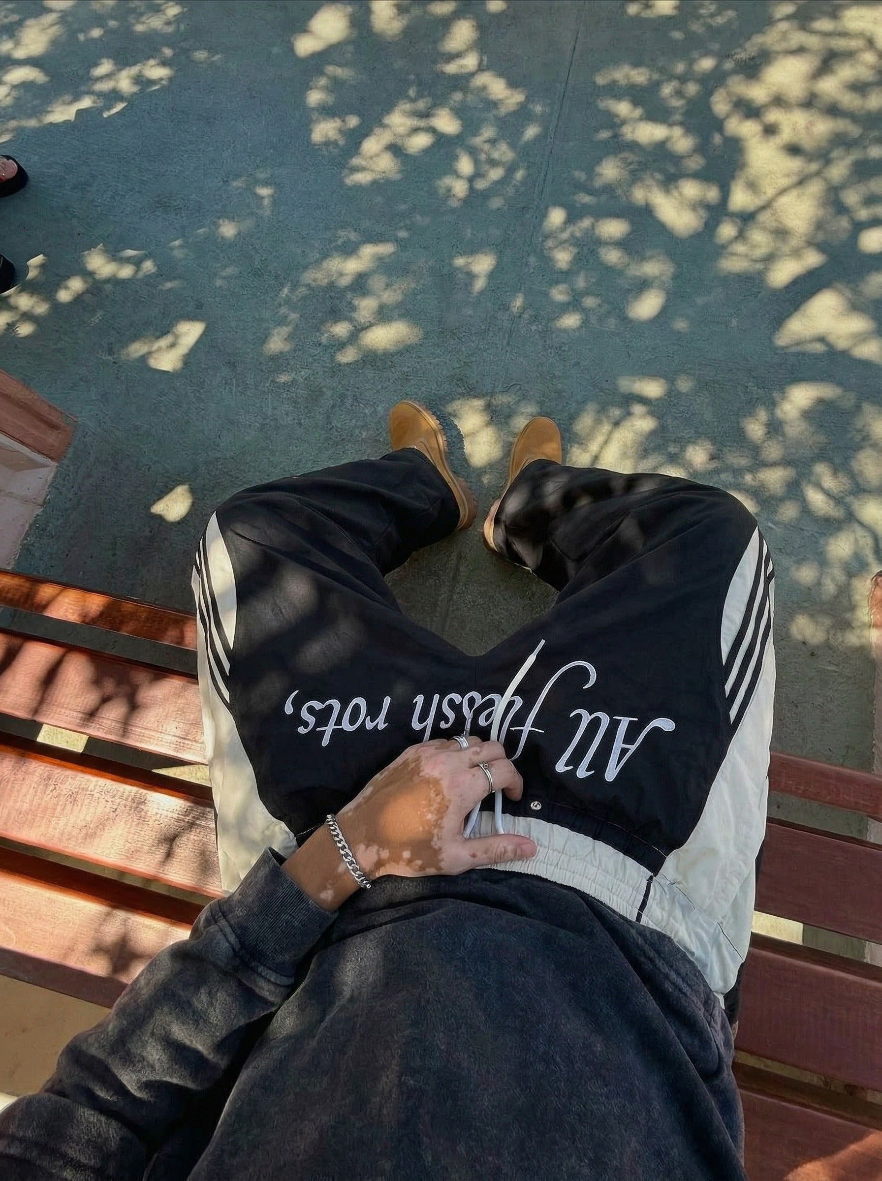Color-Block Baggy Track Pants
