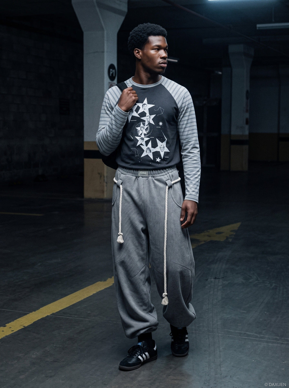 Constellation Graphic Long-Sleeved T-Shirt