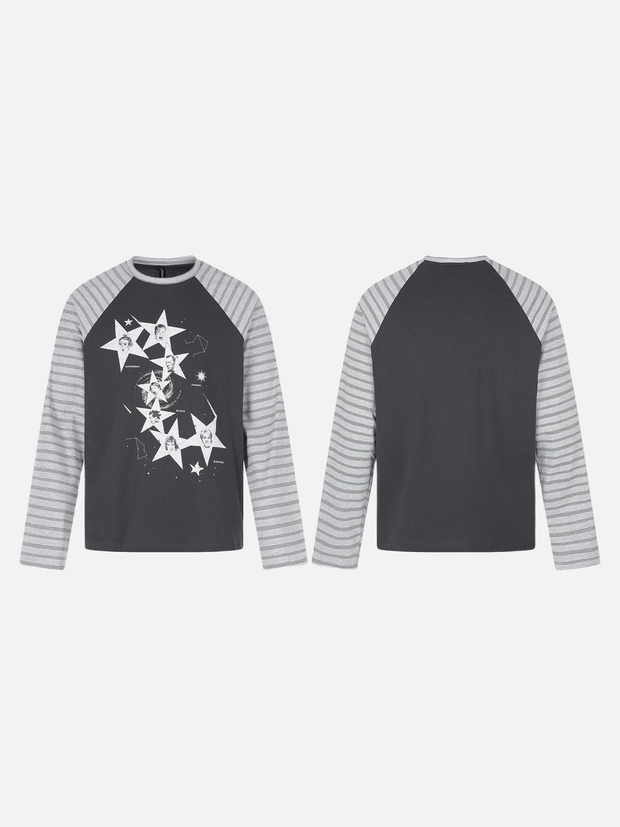 Constellation Graphic Long-Sleeved T-Shirt