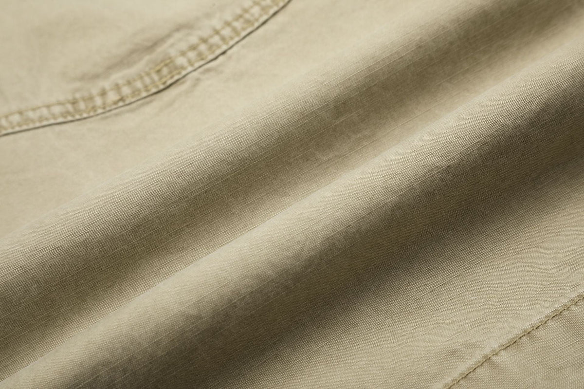 DAXUEN khaki wide-leg contrast-stitched pants