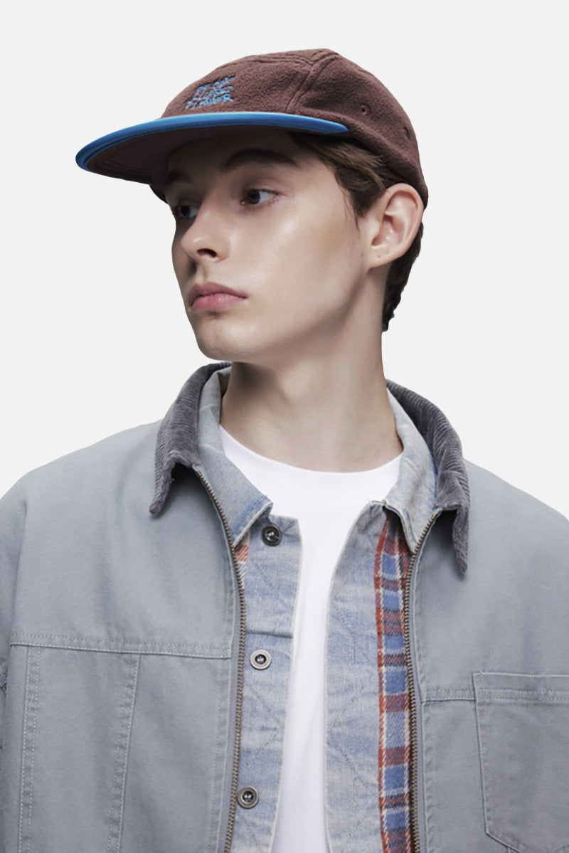 DAXUEN light grey contrasting corduroy collar boxy jacket