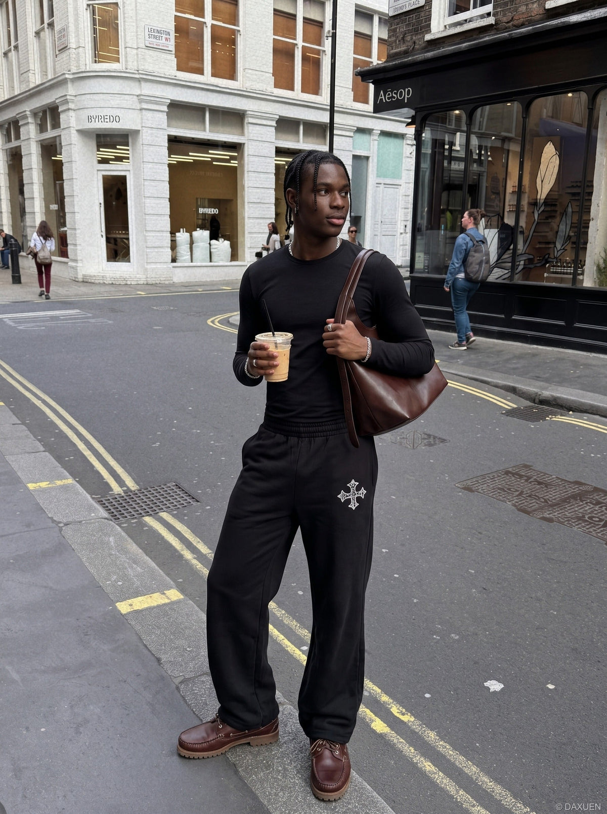 Cross Wide-Leg Sweatpants